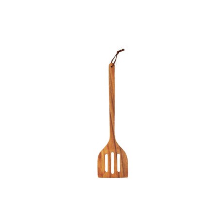 Curved Slotted Spatula 30 cm. , PU Tied ,w/"Mye" Laser